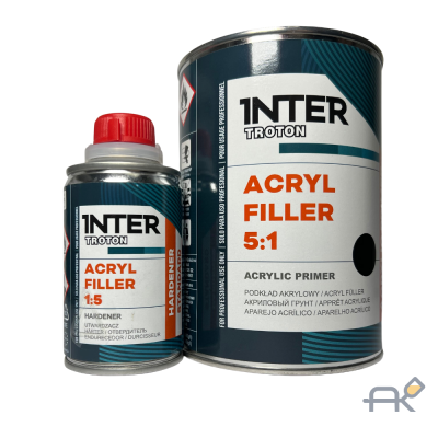 Грунт TROTON 5+1 ACRYL FILLER 0.8л+0.16л чёр
